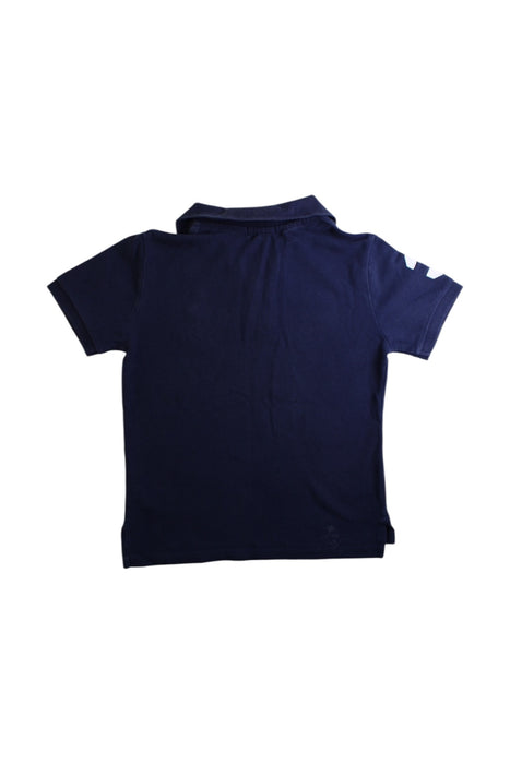 A Navy Short Sleeve Polos from Polo Ralph Lauren in size 7Y for boy. (Back View)