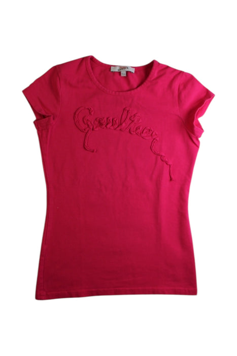 A Pink Short Sleeve T Shirts from Junior Gaultier in size 10Y for girl. (Front View)