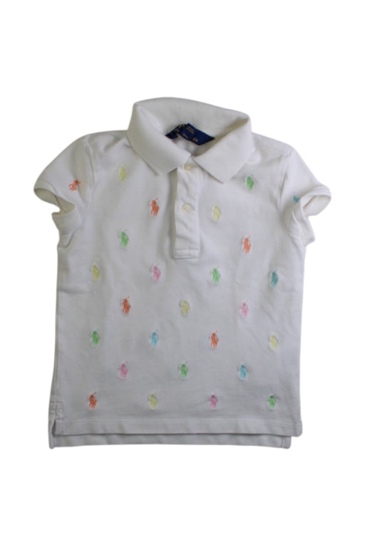 A Multicolour Short Sleeve Polos from Polo Ralph Lauren in size 5T for girl. (Front View)
