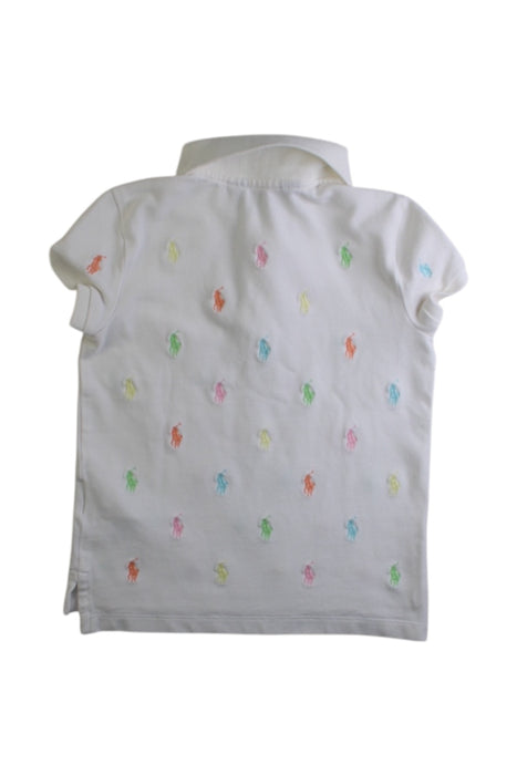A Multicolour Short Sleeve Polos from Polo Ralph Lauren in size 5T for girl. (Back View)