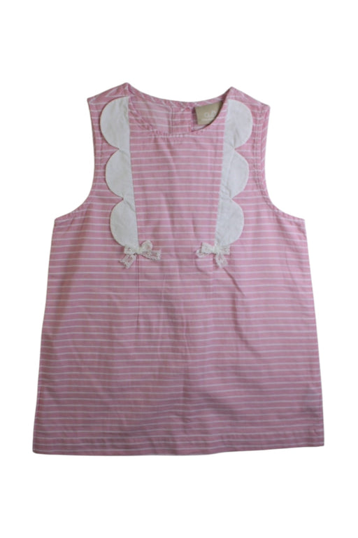 A Pink Sleeveless Tops from Chickeeduck in size 7Y for girl. (Front View)