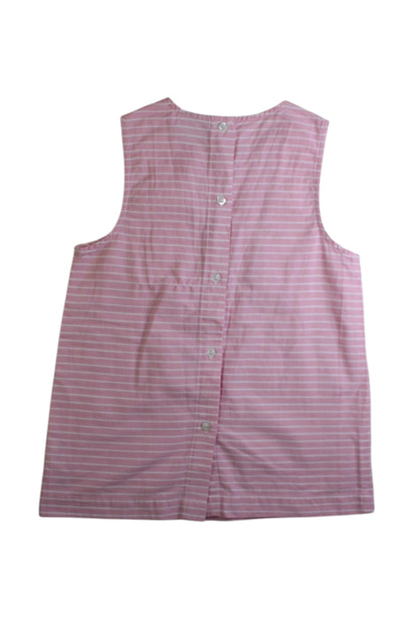 A Pink Sleeveless Tops from Chickeeduck in size 7Y for girl. (Back View)