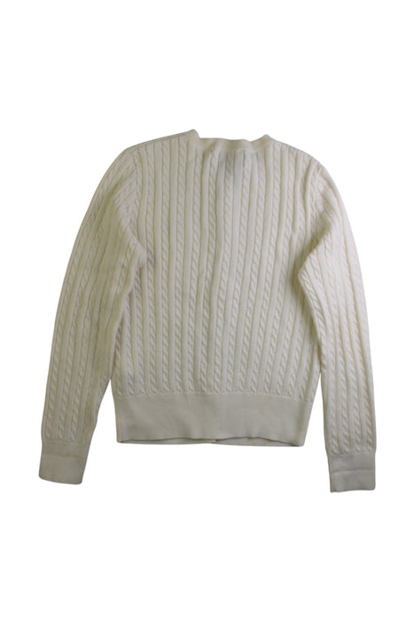 A White Cardigans from Polo Ralph Lauren in size 8Y for girl. (Back View)