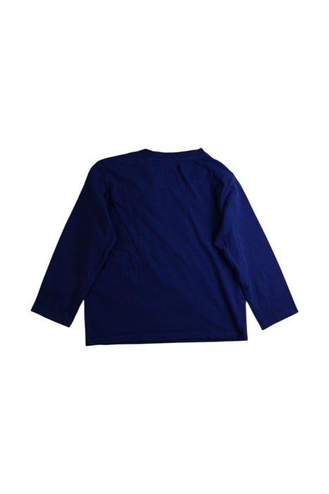A Blue Long Sleeve Tops from Timberland in size 4T for boy. (Back View)