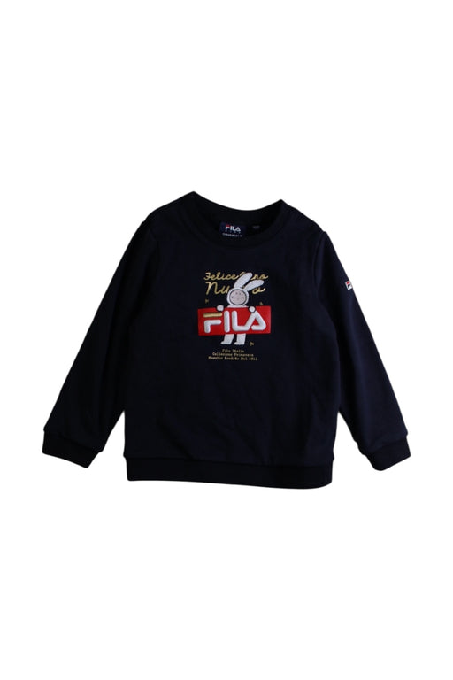 A Navy Crewneck Sweatshirts from Fila in size 4T for boy. (Front View)