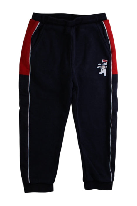 A Navy Sweatpants from Fila in size 4T for boy. (Front View)