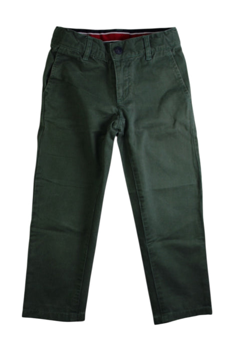 A Green Casual Pants from Jacadi in size 4T for boy. (Front View)