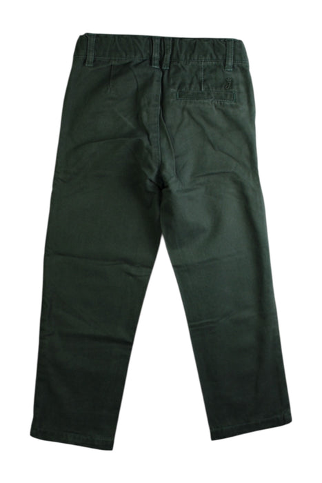 A Green Casual Pants from Jacadi in size 4T for boy. (Back View)