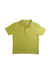A Yellow Short Sleeve Polos from Boss in size 5T for boy. (Front View)