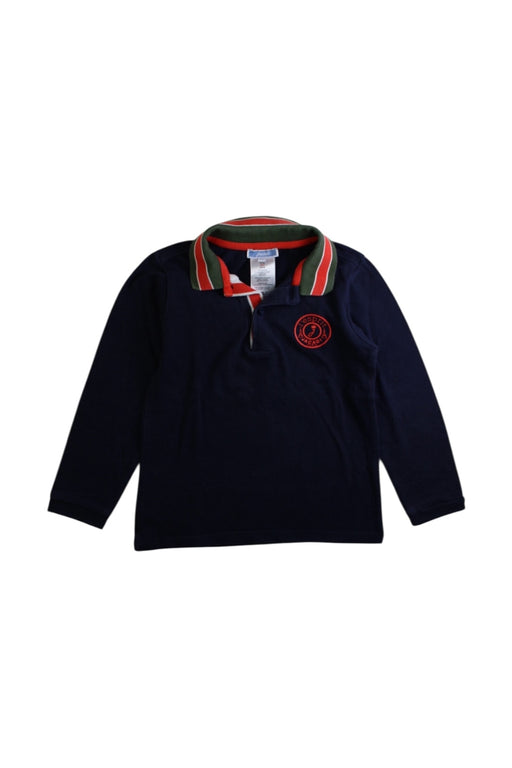 A Navy Long Sleeve Shirts from Jacadi in size 4T for boy. (Front View)