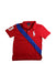 A Red Short Sleeve Polos from Polo Ralph Lauren in size 4T for boy. (Front View)