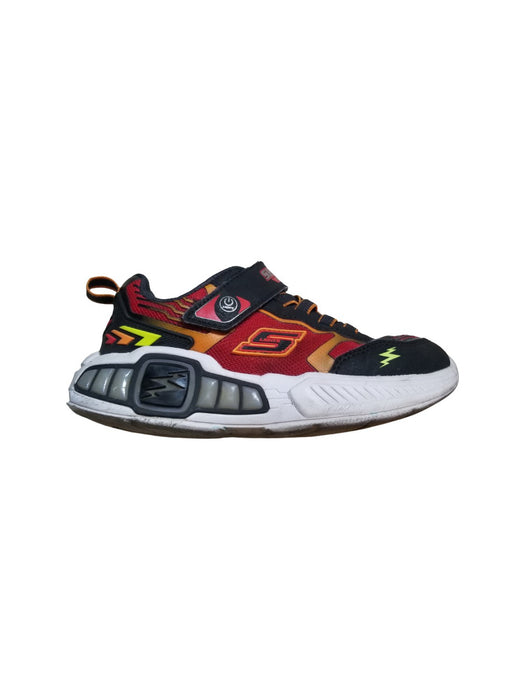 A Black Sneakers from Skechers in size 6T for boy. (Back View)