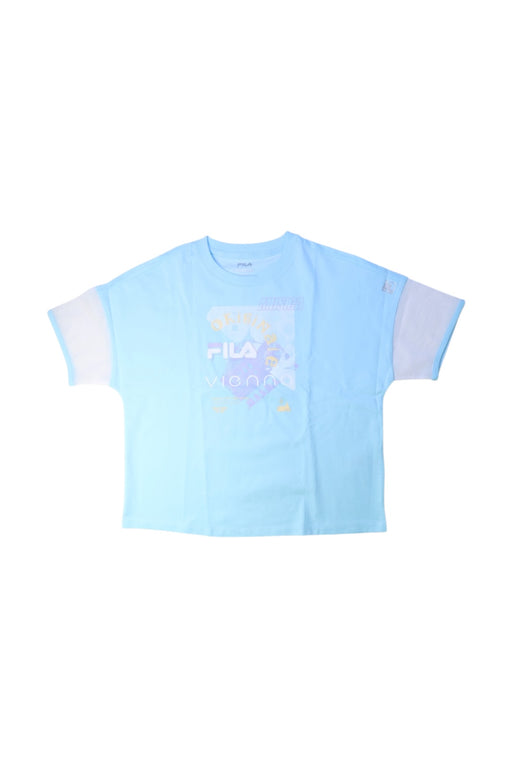 A Blue Short Sleeve T Shirts from Fila in size 12Y for girl. (Front View)