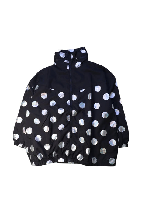 A Black Rain Jackets from Seed in size 10Y for girl. (Front View)