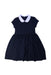 A Navy Short Sleeve Dresses from Polo Ralph Lauren in size 7Y for girl. (Front View)
