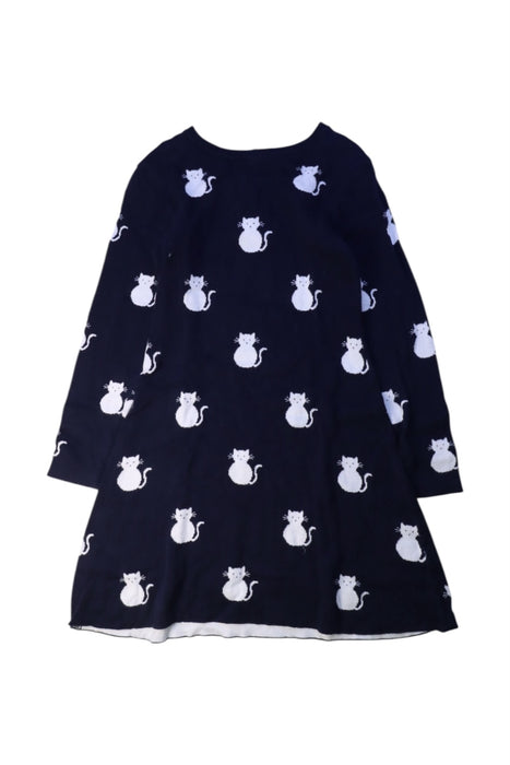 A Navy Long Sleeve Dresses from Jacadi in size 8Y for girl. (Front View)