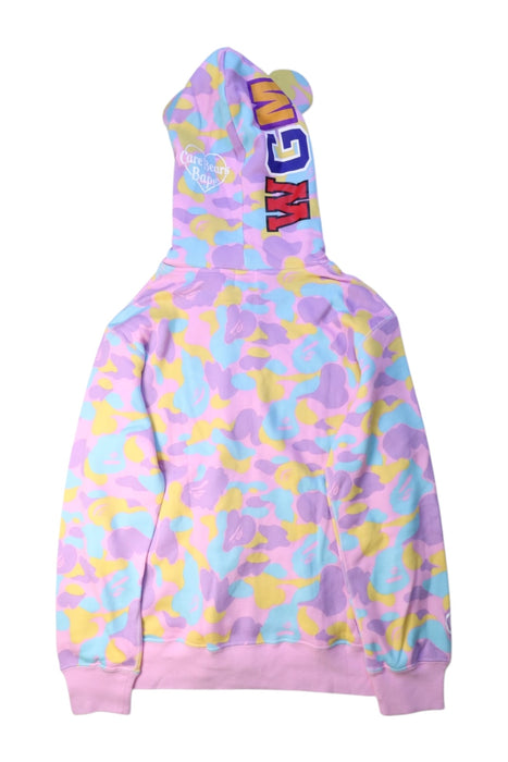 A Multicolour Hooded Sweatshirts from Bape by A Bathing Ape in size 10Y for girl. (Back View)