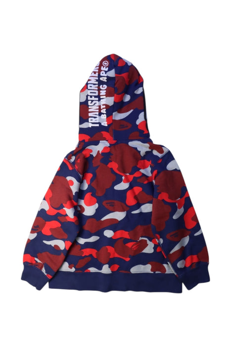 A Multicolour Zippered Sweatshirts from Bape by A Bathing Ape in size 4T for neutral. (Back View)