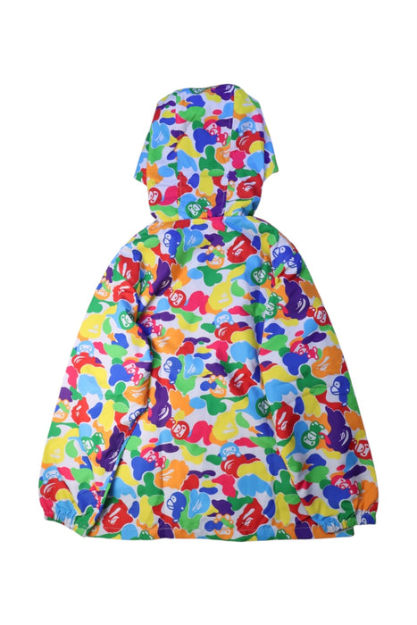 A Multicolour Rain Jackets from Bape by A Bathing Ape in size 10Y for neutral. (Back View)