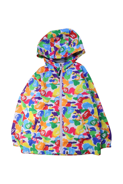 A Multicolour Rain Jackets from Bape by A Bathing Ape in size 7Y for neutral. (Front View)