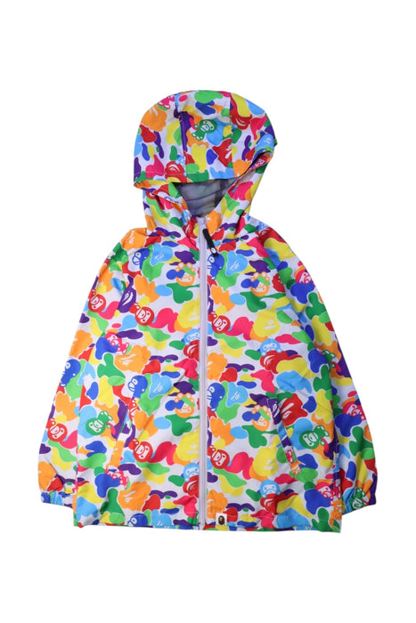 A Multicolour Rain Jackets from Bape by A Bathing Ape in size 7Y for neutral. (Front View)
