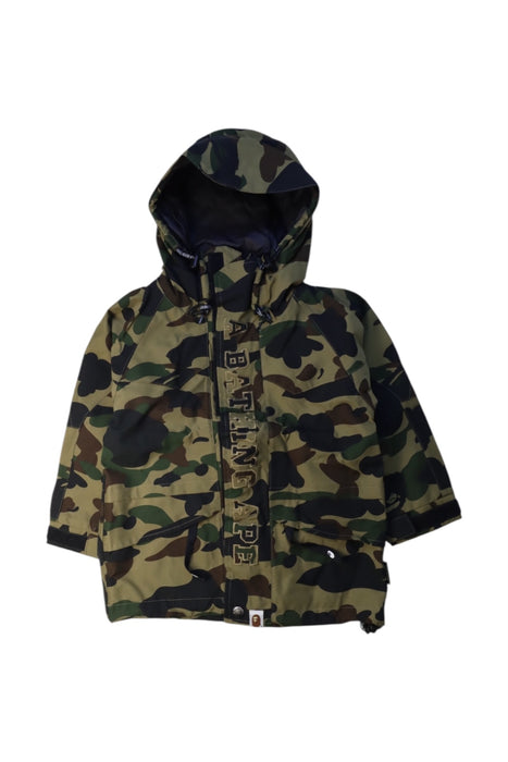A Multicolour Puffer/Quilted Jackets from Bape by A Bathing Ape in size 2T for neutral. (Front View)