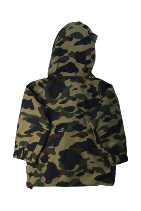 A Multicolour Puffer/Quilted Jackets from Bape by A Bathing Ape in size 2T for neutral. (Back View)