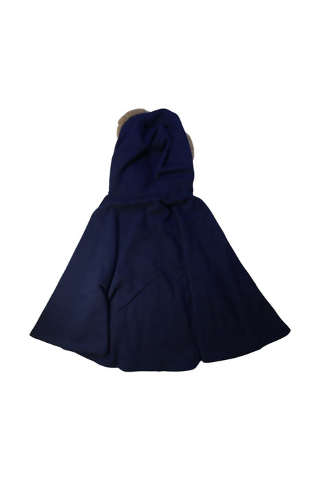 A Navy Capes & Ponchos from Bape by A Bathing Ape in size 4T for girl. (Back View)