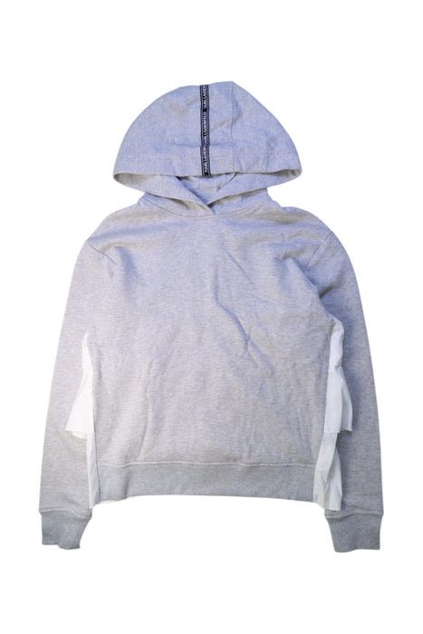 A Grey Hooded Sweatshirts from Karl Lagerfeld in size 14Y for girl. (Front View)