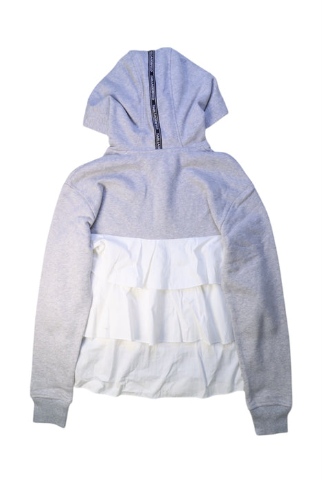 A Grey Hooded Sweatshirts from Karl Lagerfeld in size 14Y for girl. (Back View)