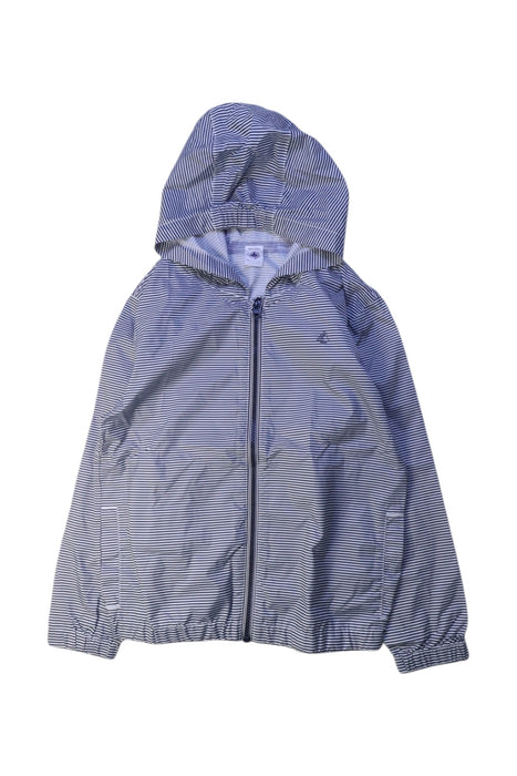 A Blue Rain Jackets from Petit Bateau in size 8Y for boy. (Front View)