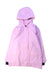 A Pink Rain Jackets from Petit Bateau in size 8Y for girl. (Front View)