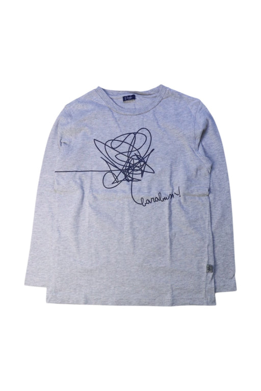 A Grey Long Sleeve T Shirts from Il Gufo in size 8Y for boy. (Front View)
