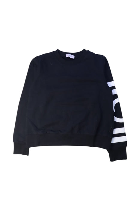 A Black Crewneck Sweatshirts from Moncler in size 10Y for boy. (Front View)