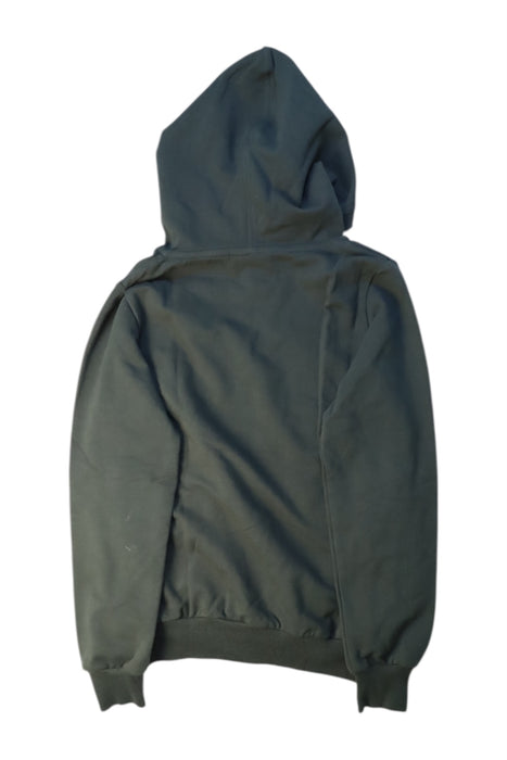 A Green Hooded Sweatshirts from Wheat in size 8Y for boy. (Back View)