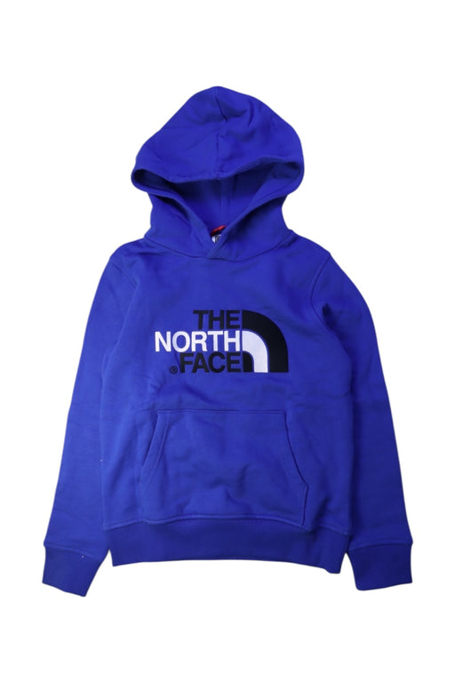 A Blue Hooded Sweatshirts from The North Face in size 10Y for boy. (Front View)