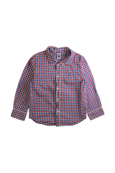 A Multicolour Long Sleeve Polos from Petit Bateau in size 4T for boy. (Front View)