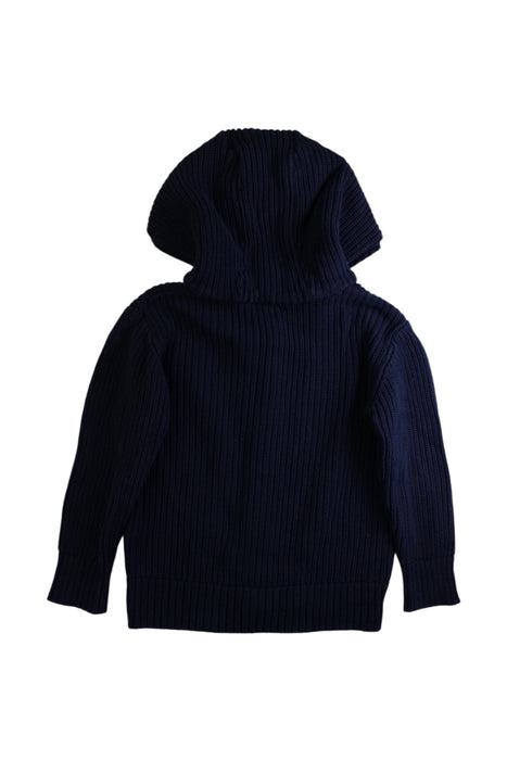 A Navy Zippered Sweatshirts from Anko in size 5T for boy. (Back View)