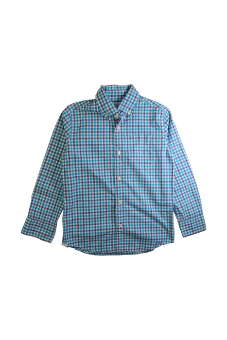 A Blue Long Sleeve Shirts from Crewcuts in size 8Y for boy. (Front View)