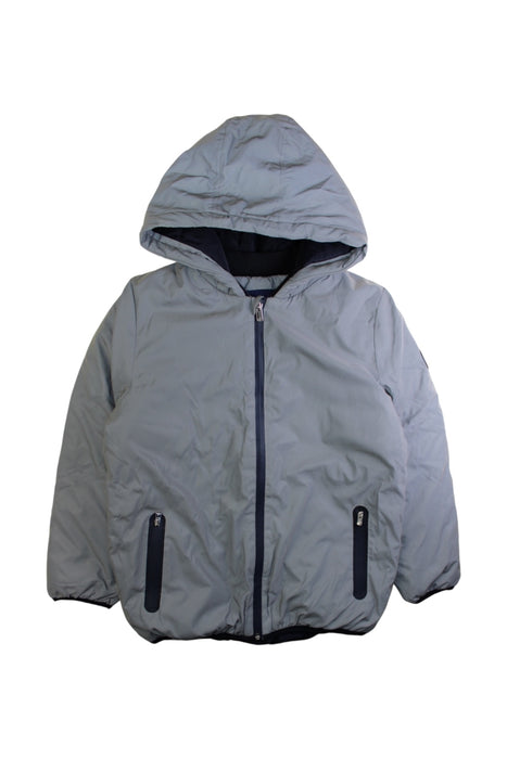 A Grey Puffer/Quilted Coats & Outerwear from Jacadi in size 10Y for boy. (Front View)
