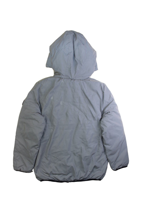 A Grey Puffer/Quilted Coats & Outerwear from Jacadi in size 10Y for boy. (Back View)