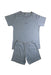 A Blue Pyjama Sets from Petit Bateau in size 10Y for boy. (Front View)
