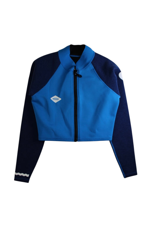 A Blue Rash Guards from Barrel in size 12Y for girl. (Front View)