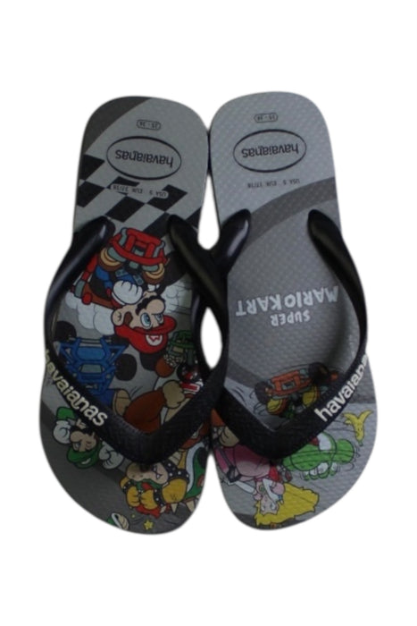 A Multicolour Flip Flops from Havaianas in size 12Y for boy. (Back View)