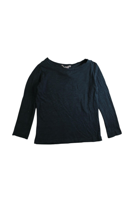 A Navy Long Sleeve Tops from Bonpoint in size 4T for girl. (Front View)