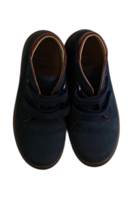 A Navy Booties from Pom d’Api in size 6T for boy. (Back View)