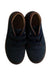A Navy Booties from Pom d’Api in size 6T for boy. (Back View)