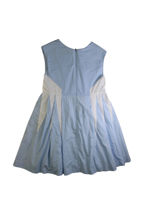 A Blue Sleeveless Dresses from Jacadi in size 10Y for girl. (Back View)