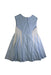 A Blue Sleeveless Dresses from Jacadi in size 10Y for girl. (Back View)