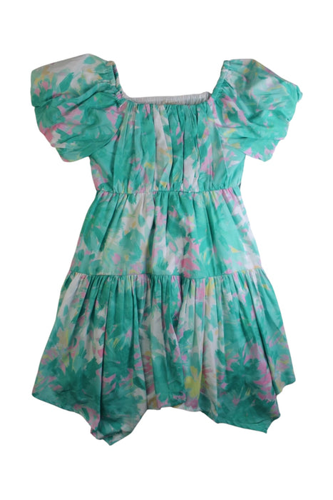 A Multicolour Short Sleeve Dresses from Monsoon in size 6T for girl. (Front View)